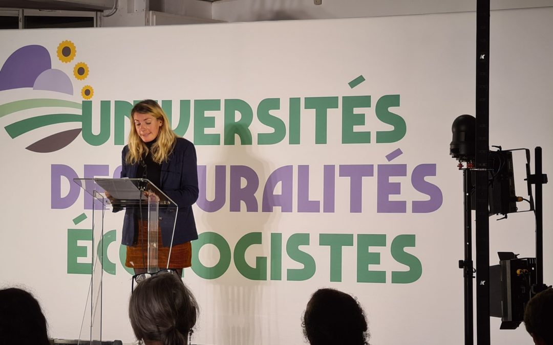 Mon discours d’ouverture lors des Universités des Ruralités Ecologistes 2024